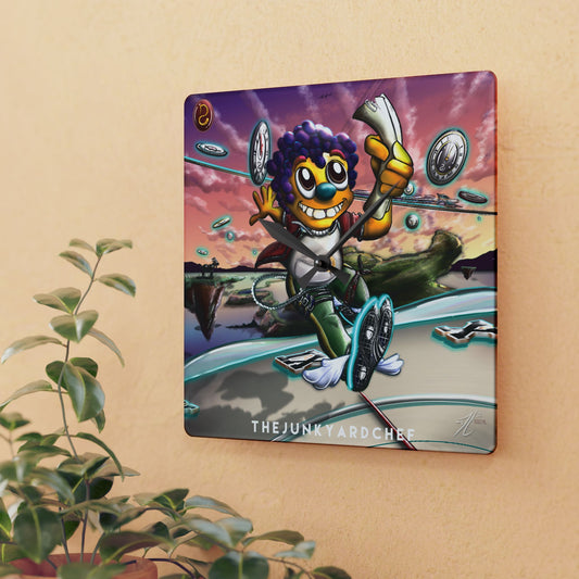 Time Waits For No One" Acrylic Wall Clock