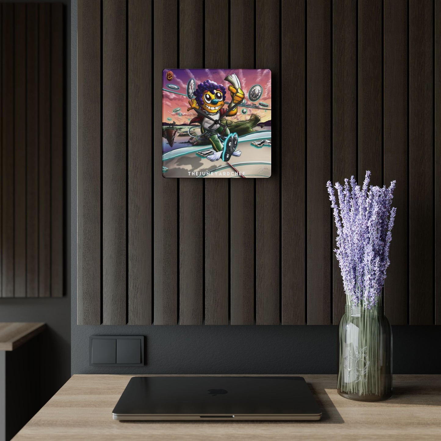 Time Waits For No One" Acrylic Wall Clock