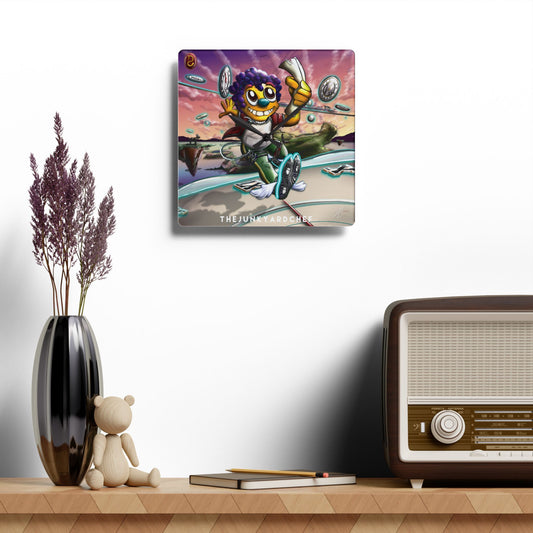 Time Waits For No One" Acrylic Wall Clock